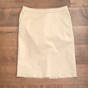 Talbots Khaki / Camel color pencils skirt size 8